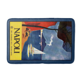 Vintage Napoli Nápoles Itália tapete Poster de via