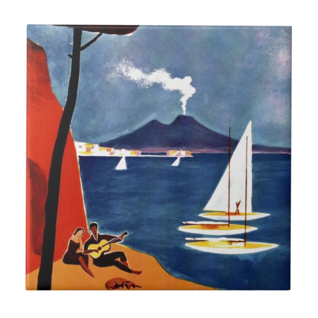 Vintage Napoli Viagem Love Romance (Frente)