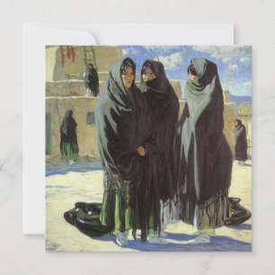 Vintage Nativo Americano, Meninas de Taos por Walt