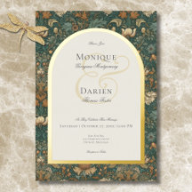 Vintage Nature William Morris Elegant Wedding