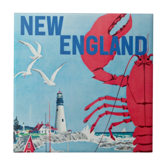 Vintage New England Lagostins Viagem (Frente)
