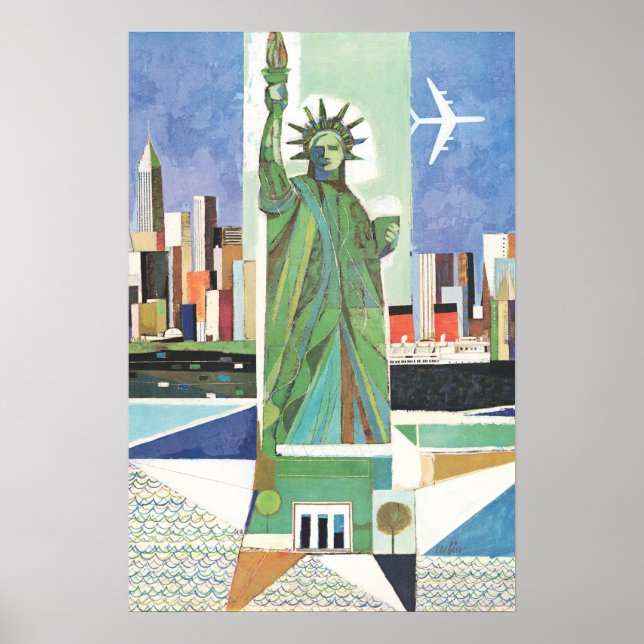 Vintage New York City Poster (Frente)