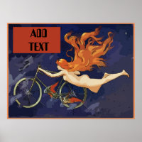 Vintage NOLA Bikes Angel Poster