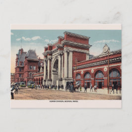Vintage North Station - Cartão de Posto de Boston