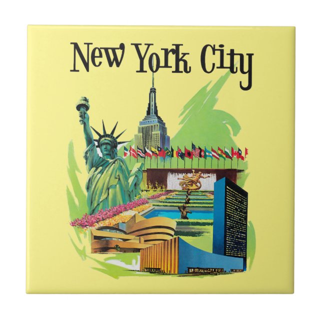 Vintage Nova Iorque estátua da liberdade Viagem (Frente)