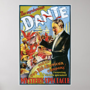 Vintage o poster misterioso de Dante
