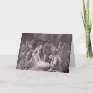 Vintage O Primeiro Cartão De Natal