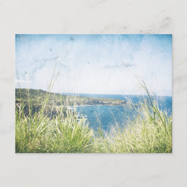 Vintage Ocean View | Cartão postal (Frente)