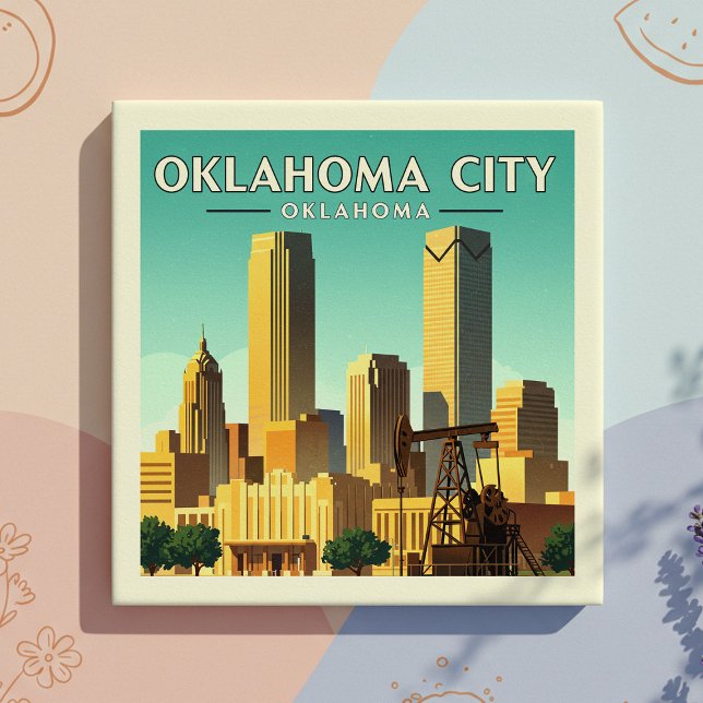 Vintage Oklahoma City Oklahoma (Criador carregado)