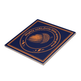 Vintage Orange Proverb Oak Acorn Folaves