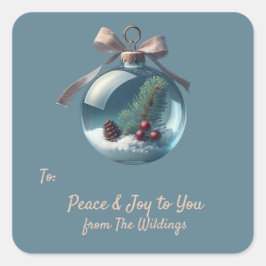 Vintage Ornament Vintage - Etiqueta de presente de