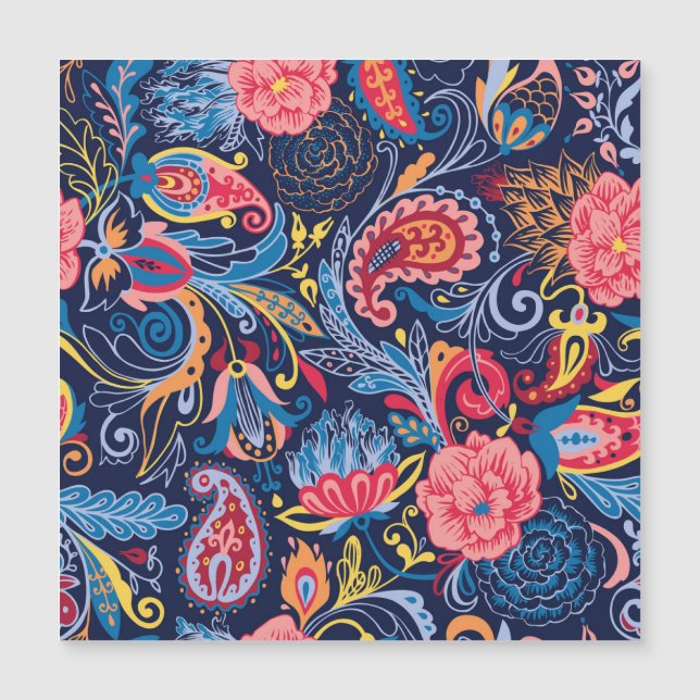 Vintage Paisley Seamless Pattern Design (Frente)