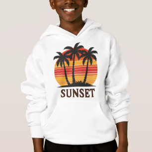 Vintage Palm Tree Sunset Retro Aestético
