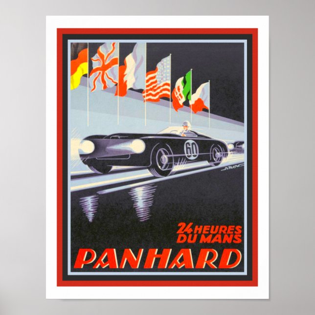 Vintage Panhard Poster - Alex Kow (Frente)