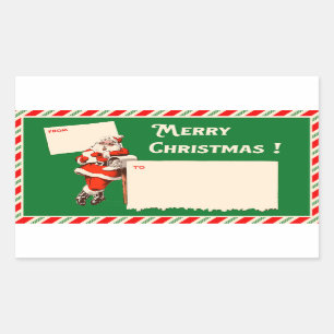 Vintage Papai Noel Para/De Adesivos