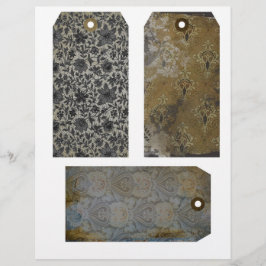 Vintage - Papel de parede em destaque - Etiquetas 