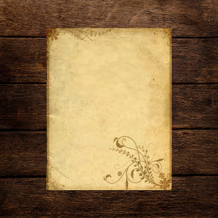 Vintage - Papel Scrapbook Ornamental