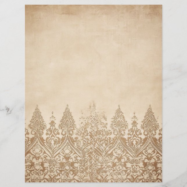 Vintage Parergs Paper Damask Motif (Frente)
