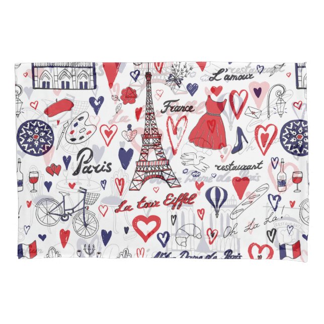 Vintage Paris: padrão de linha de Viagem (Frente)