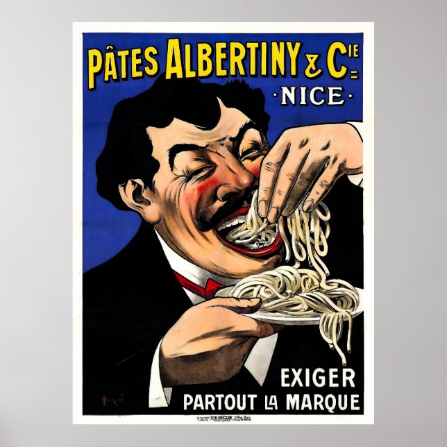 Vintage Pasta Poster (Frente)