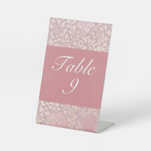 Vintage Pastel Pink Silver Floral Casamento