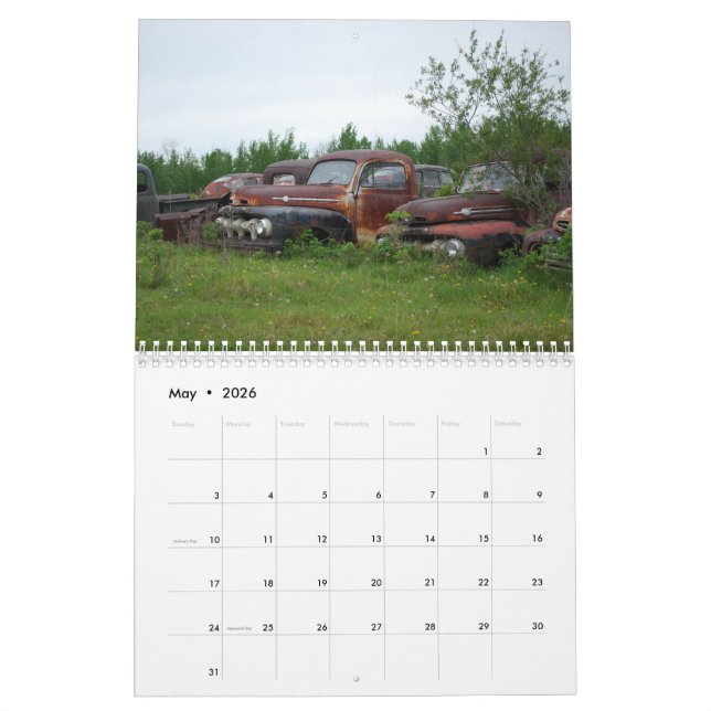 Vintage Patina Calendário (Maio 2026)