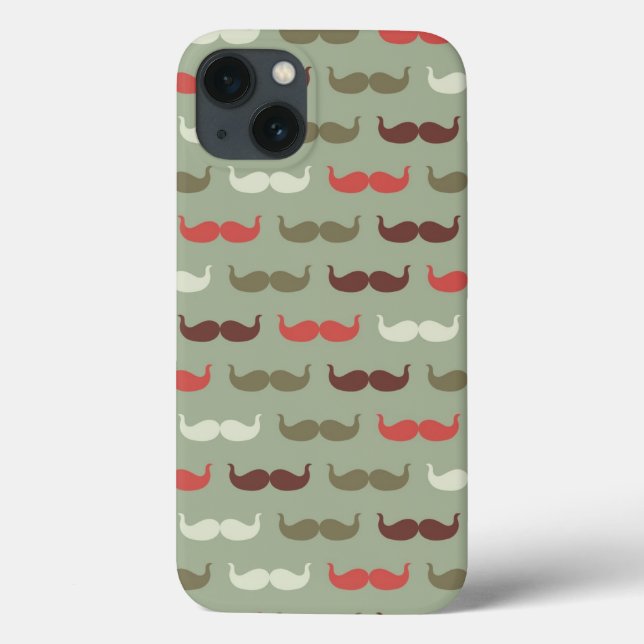Vintage pattern with mustache (Verso)