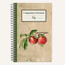 Vintage Peaches Ilustração Personalizada Comp