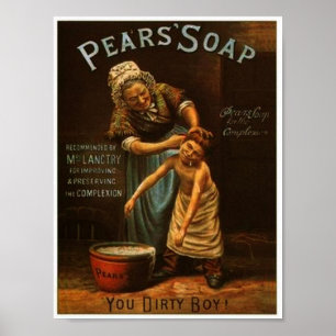 Vintage Pears Soap Poster