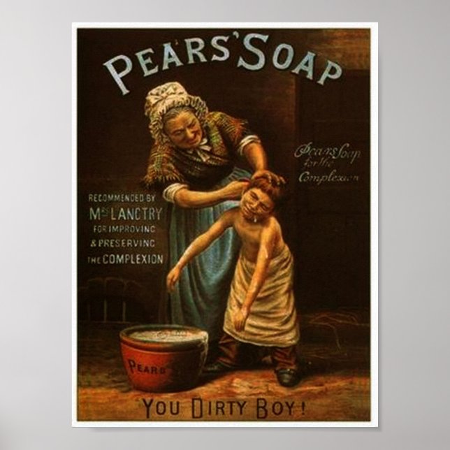 Vintage Pears Soap Poster (Frente)
