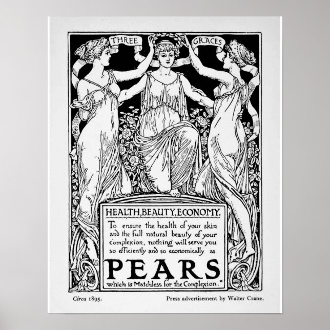 Vintage Pears Soap Poster (Frente)