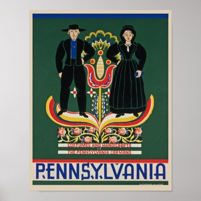 Vintage Pensilvânia Poster (Frente)