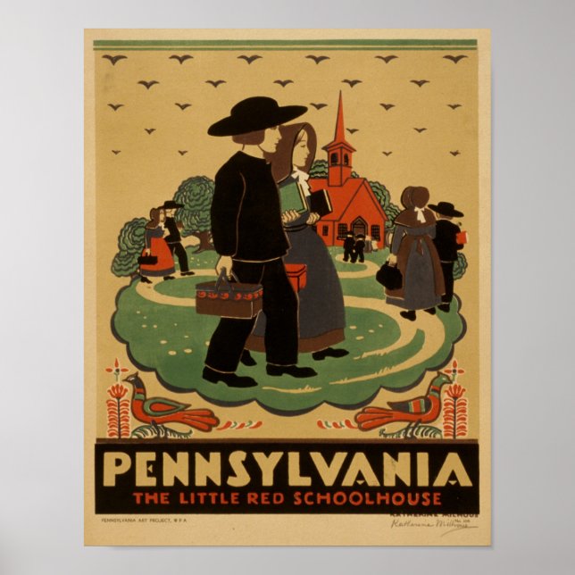 Vintage Pensilvânia Poster (Frente)