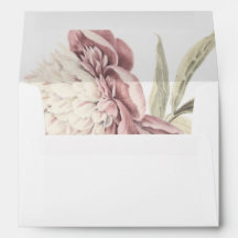 Vintage Peony Botanical Fine Art Weding
