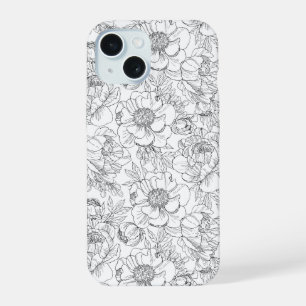 Vintage Peony Floral Pattern