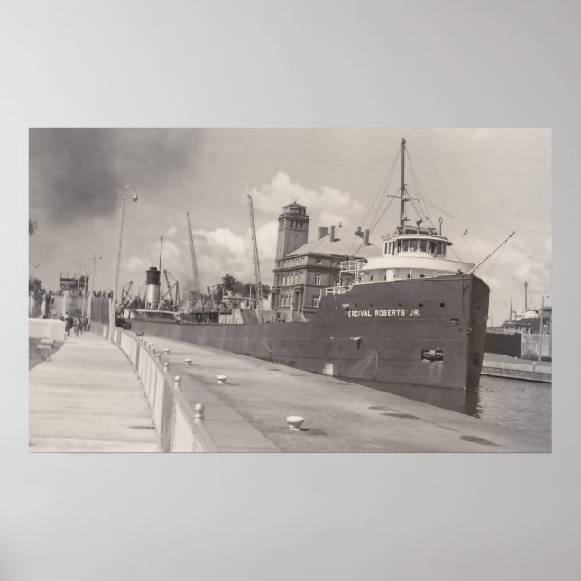 Vintage Percival Roberts Jr em Soo Locks POSTER (Frente)