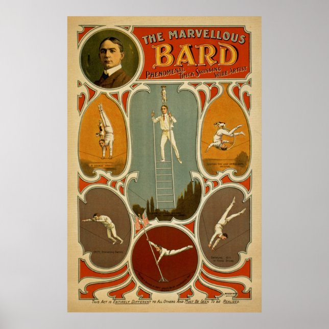 Vintage Performing Arts Poster (Frente)