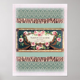Vintage Perfume Label Poster