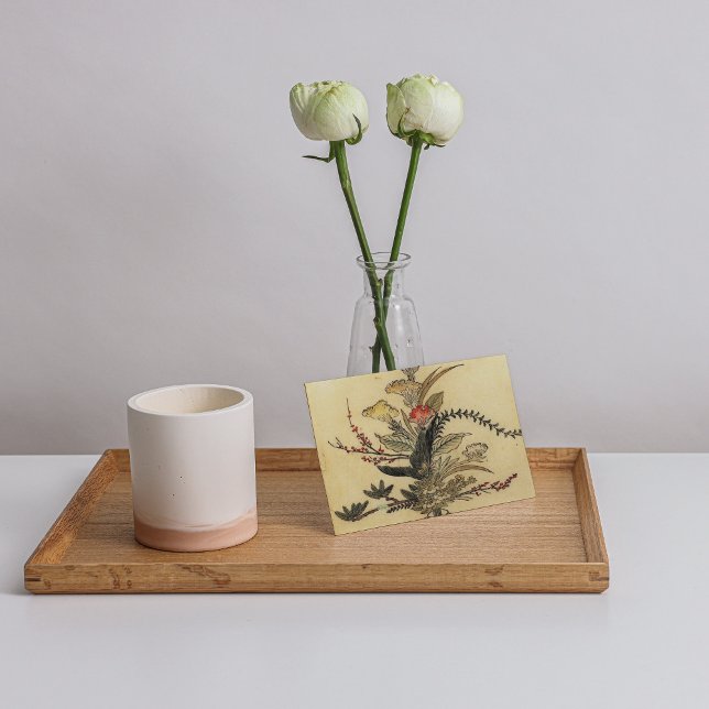 Vintage - Pergaminho japonês rsvp com envelopes (Criador carregado)