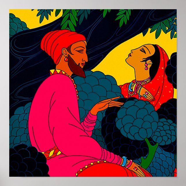 Vintage Persian Design Impressão (Frente)