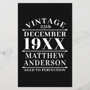 Vintage personalizada envelhecida em perfeição