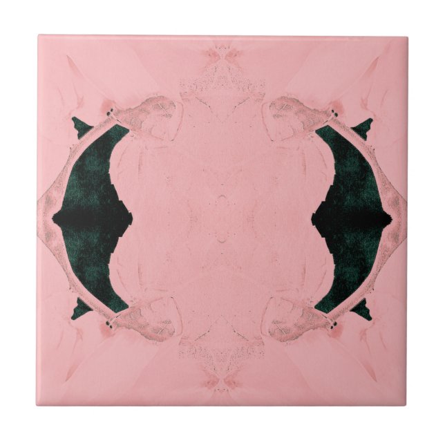 Vintage Pink Black Victorian Art Nouveau (Frente)