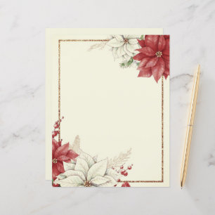 Vintage poinsettia Natal