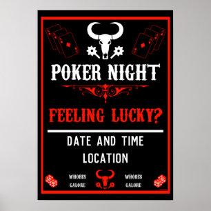Vintage Poker Night Poster