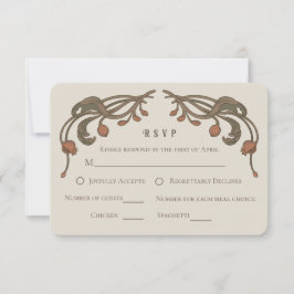 Vintage Pomegranate RSVP