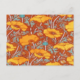Vintage Poppy ~ Cartão postal