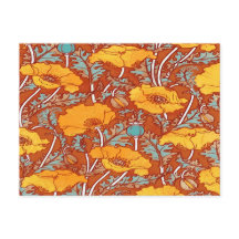 Vintage Poppy ~ Cartão postal