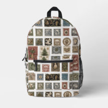 Vintage Postage Stamp Bag