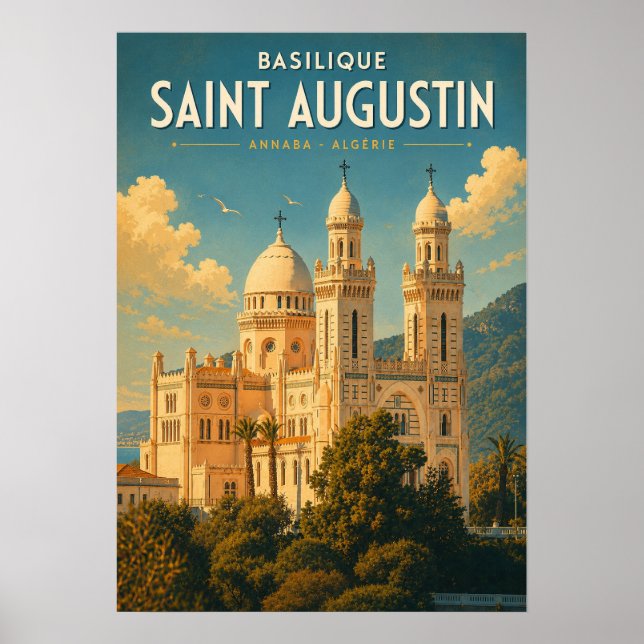 Vintage poster Basilique Saint Augustin - Annaba (Frente)