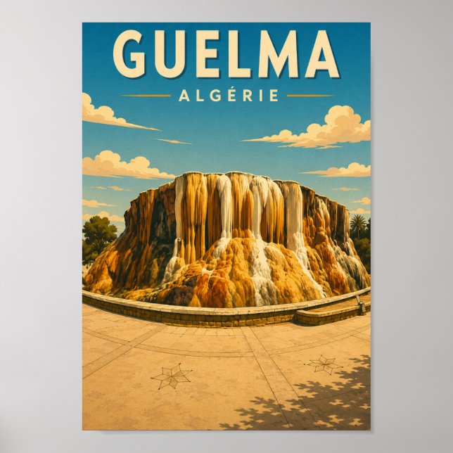 Vintage poster Hammam Meskhoutine (Algérie) (Frente)